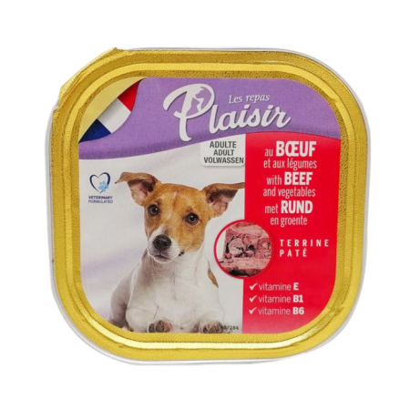 Hrană umedă - Hrana umeda pentru caini Plaisir, Vita, 18 x 300g