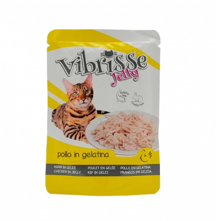 Hrană umedă - Hrana umeda pentru pisici Croci Vibrisse, Pui in aspic, 18 x 70g