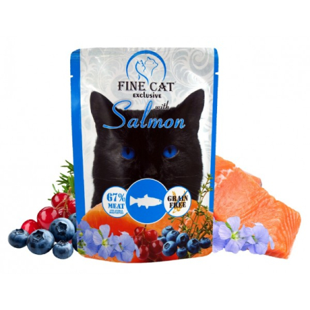 Hrană umedă - Hrana umeda pentru pisici Fine Cat, Somon, 300g
