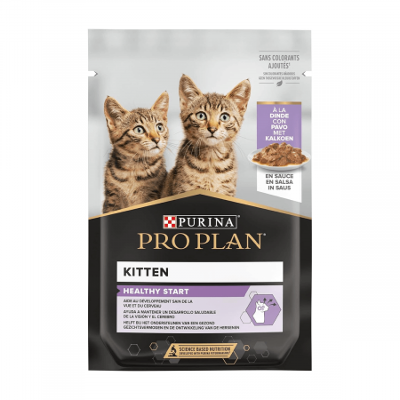 Hrană umedă - Hrana umeda pentru pisici Purina Pro Plan Junior, Curcan, 85g