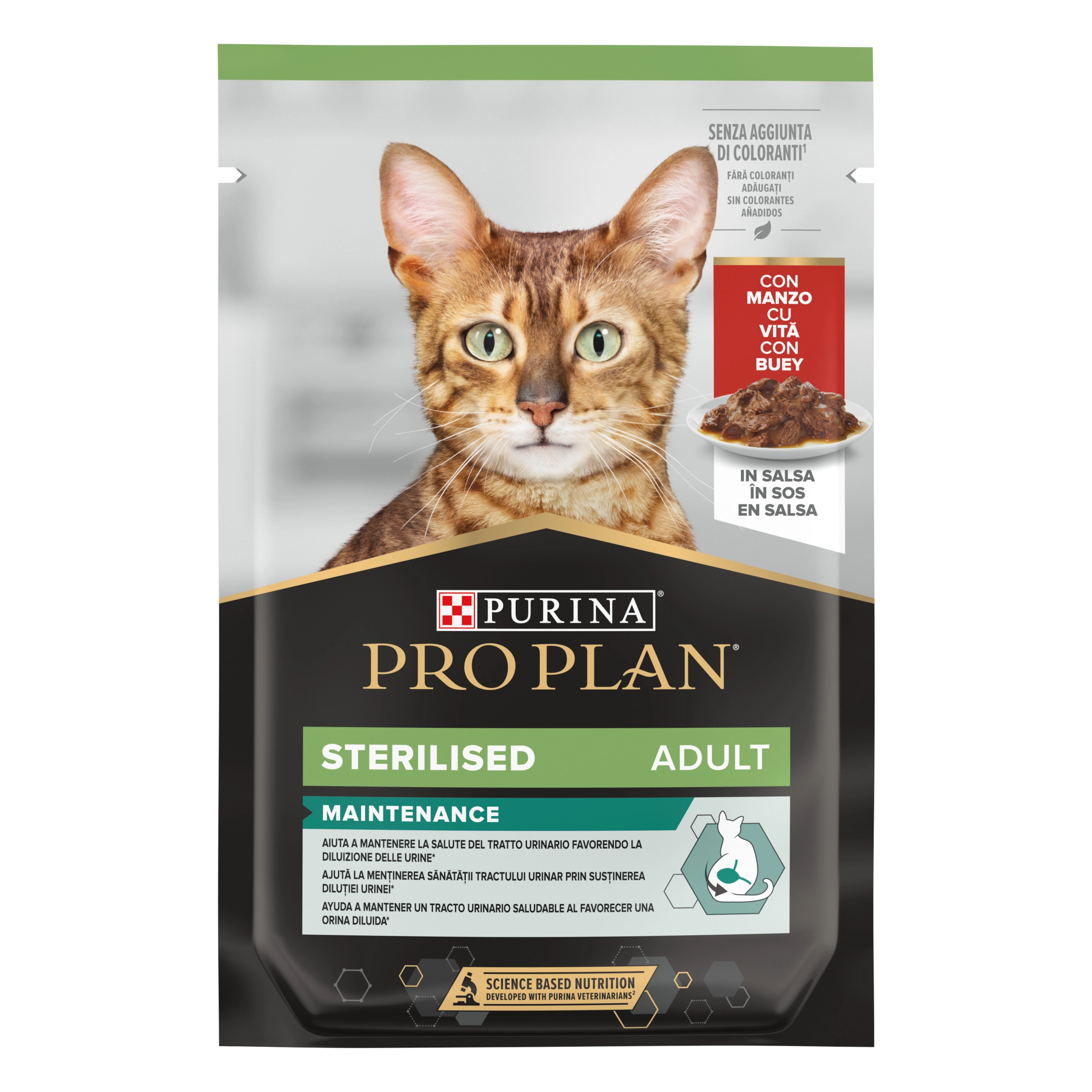 Hrană umedă - Hrana umeda pentru pisici Purina Pro Plan Sterilised Maintenance, Vita, 85g