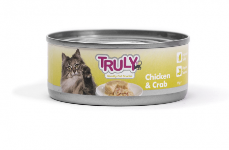 Hrana umeda pentru pisici Truly, Pui si crab, 95g [2]