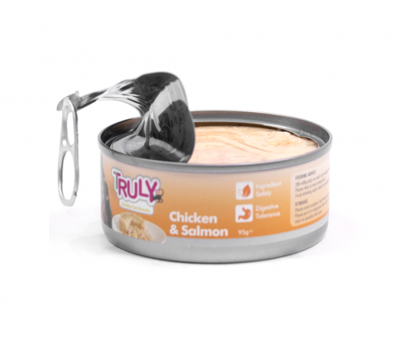 Hrana umeda pentru pisici Truly, Pui si somon, 95g [3]
