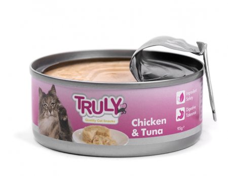 Hrana umeda pentru pisici Truly, Pui si ton, 95g [3]