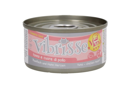 Hrana umeda pentru pisici Vibrisse, Ton si inima de pui, 70g [0]