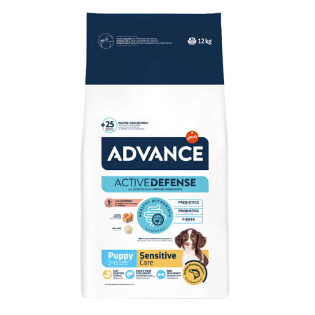 Hrana uscata pentru caini Advance Puppy Sensitive Care, Somon, 12 kg [1]