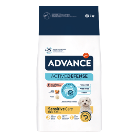 Hrana uscata pentru caini Advance Sensitive Care Mini, Somon, 7 kg [1]
