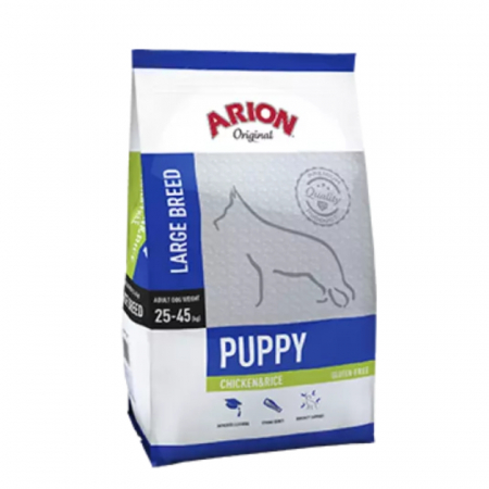 Hrană uscată - Hrana uscata pentru caini ARION Original Puppy Large breed, Pui si orez, 12kg