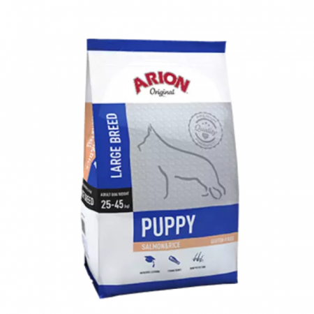 Hrană uscată - Hrana uscata pentru caini Arion Original Puppy Large breed, Somon si orez, 12kg