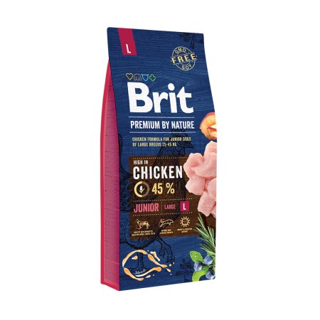 Câini - Hrana uscata pentru caini Brit Premium,  Junior L, 15 Kg
