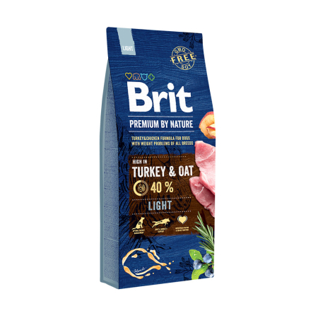 Câini - Hrana uscata pentru caini Brit Premium, Light, 15Kg
