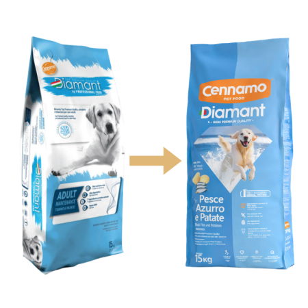 Hrana uscata pentru caini Cennamo Diamant Adult, Ton si Cartofi, 15kg [2]