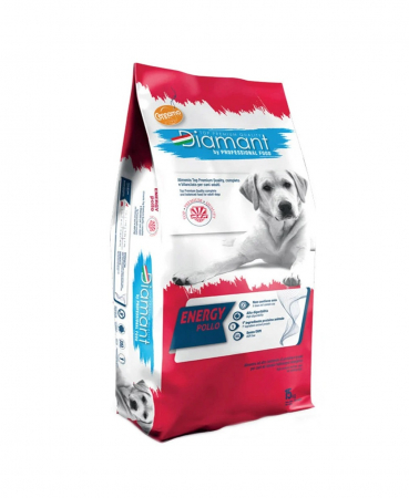 Hrană uscată - Hrana uscata pentru caini Cennamo Diamant Energy, Adult, Pui si orez, 15kg