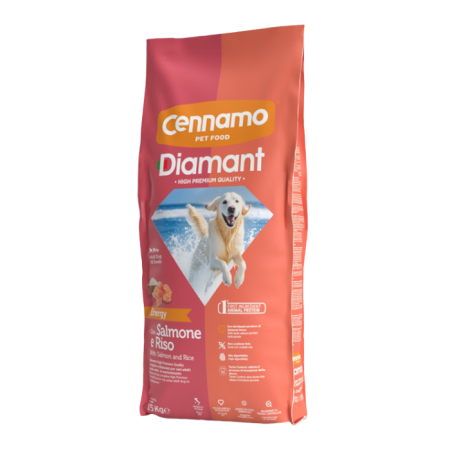 Câini - Hrana uscata pentru caini Cennamo Diamant Energy, Somon, 15kg
