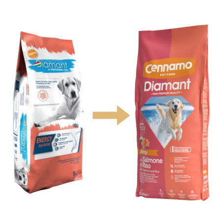 Hrana uscata pentru caini Cennamo Diamant Energy, Somon, 15kg [3]