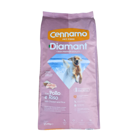 Hrană uscată - Hrana uscata pentru caini Cennamo Diamant Puppy &  Junior, 15kg