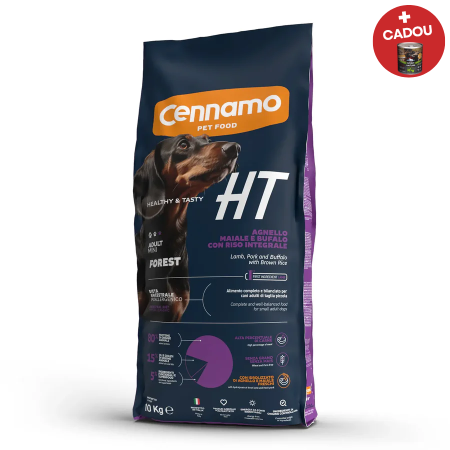 Hrană uscată - Hrana uscata pentru caini Cennamo HT Adult Mini, Miel, porc, bivol si orez brun, hipoalergenic, 10 kg