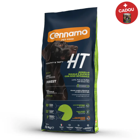 Hrana uscata pentru caini Cennamo HT, Miel, porc, bivol si orez brun, hipoalergenic, 10 kg [0]