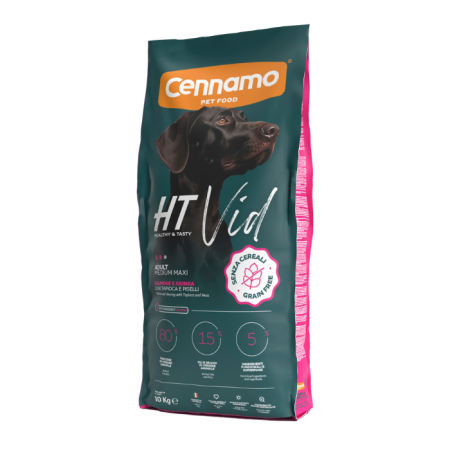Hrană uscată - Hrana uscata pentru caini Cennamo HT Vid, Adult Medium Maxi, Somon si hering, 10kg