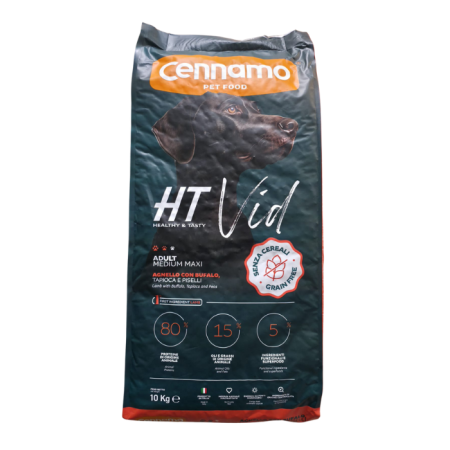 Câini - Hrana uscata pentru caini Cennamo HT Vid, Adult Medium Maxi, Miel si bivol, 10kg