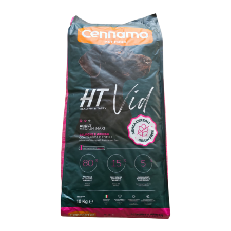 Hrană uscată - Hrana uscata pentru caini Cennamo HT Vid, Adult Medium Maxi, Somon si hering, 10kg