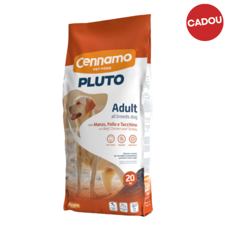Hrană uscată - Hrana uscata pentru caini Cennamo Pluto Adult, Vita, pui si curcan, 20kg