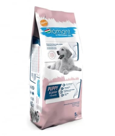 Hrană uscată - Hrana uscata pentru caini Cennamo Diamant Puppy &  Junior, 15kg