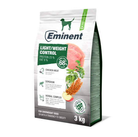Câini - Hrana uscata pentru caini Eminent, Light weight control, 3kg