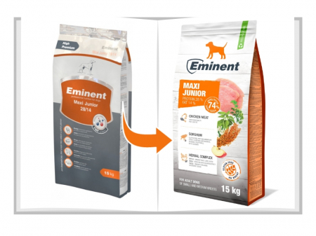 Hrana uscata pentru caini Eminent Maxi Junior, 28/14, 15kg [1]