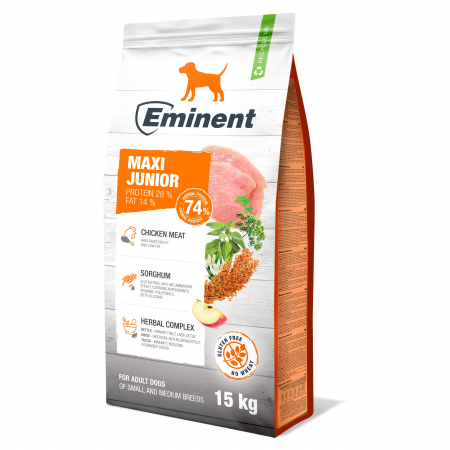 Câini - Hrana uscata pentru caini Eminent Maxi Junior, 28/14, 15kg