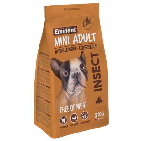 Câini - Hrana uscata pentru caini Eminent Mini Adult, Grain Free, Insecte, 2kg