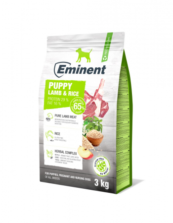 Hrană uscată - Hrana uscata pentru caini Eminent Puppy, Junior, miel si orez, 3kg