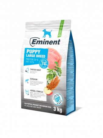 Hrană uscată - Hrana uscata pentru caini Eminent, Puppy Large breed, Junior, 3kg