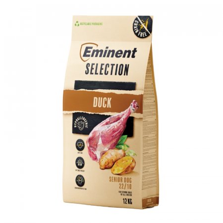 Hrană uscată - Hrana uscata pentru caini Eminent Selection Senior, Rata, Grain Free, 22/10, 12 kg