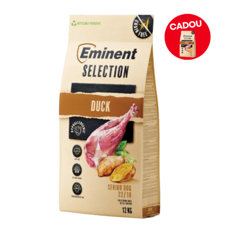 Hrana uscata pentru caini Eminent Selection Senior, Rata, Grain Free, 22/10, 12 kg [0]