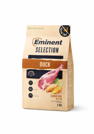 Hrana uscata pentru caini Eminent Selection Senior, Rata, Grain Free, 22/10, 2kg
