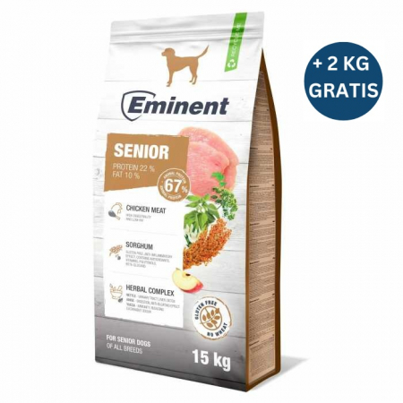 Hrană uscată - Hrana uscata pentru caini Eminent Senior, 15kg + 2kg