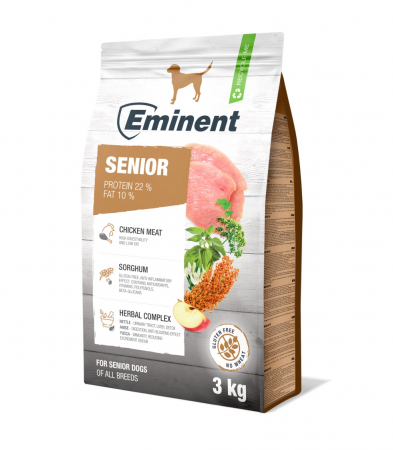Hrană uscată - Hrana uscata pentru caini Eminent, Senior, 3kg