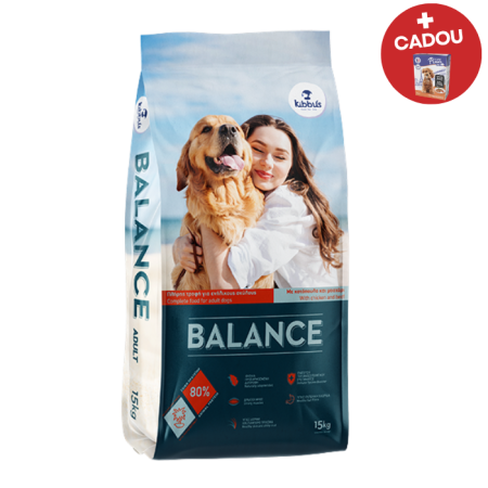 Hrana uscata pentru caini Kibbus Balance, Adult, Pui si vita, 15kg [0]