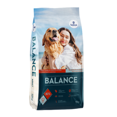 Hrană uscată - Hrana uscata pentru caini Kibbus Balance, Adult, Pui si vita, 15kg