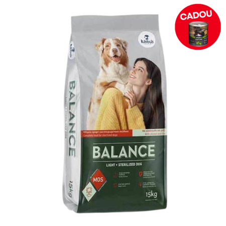 Hrană uscată - Hrana uscata pentru caini Kibbus Balance Light Sterilized, Pui si orez, 15 kg