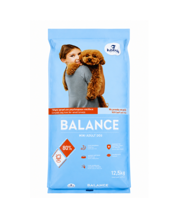 Hrana uscata pentru caini Kibbus Balance Mini Adult, cu Vita, 12.5 kg [1]