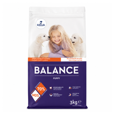Hrană uscată - Hrana uscata pentru caini Kibbus Balance Puppy, 3kg