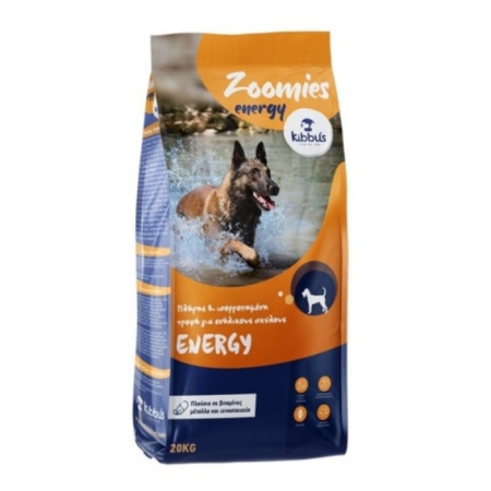 Hrană uscată - Hrana uscata pentru caini Kibbus Zoomies Adult Energy, 20kg