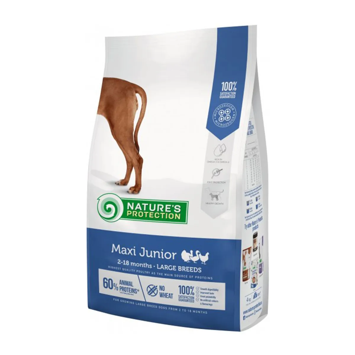 Hrană uscată - Hrana uscata pentru caini Natures Protection Maxi Adult Junior, Pasare, 12kg