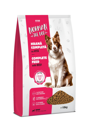 Hrană uscată - Hrana uscata pentru caini, Norman the dog, Adult, Vita, 10kg