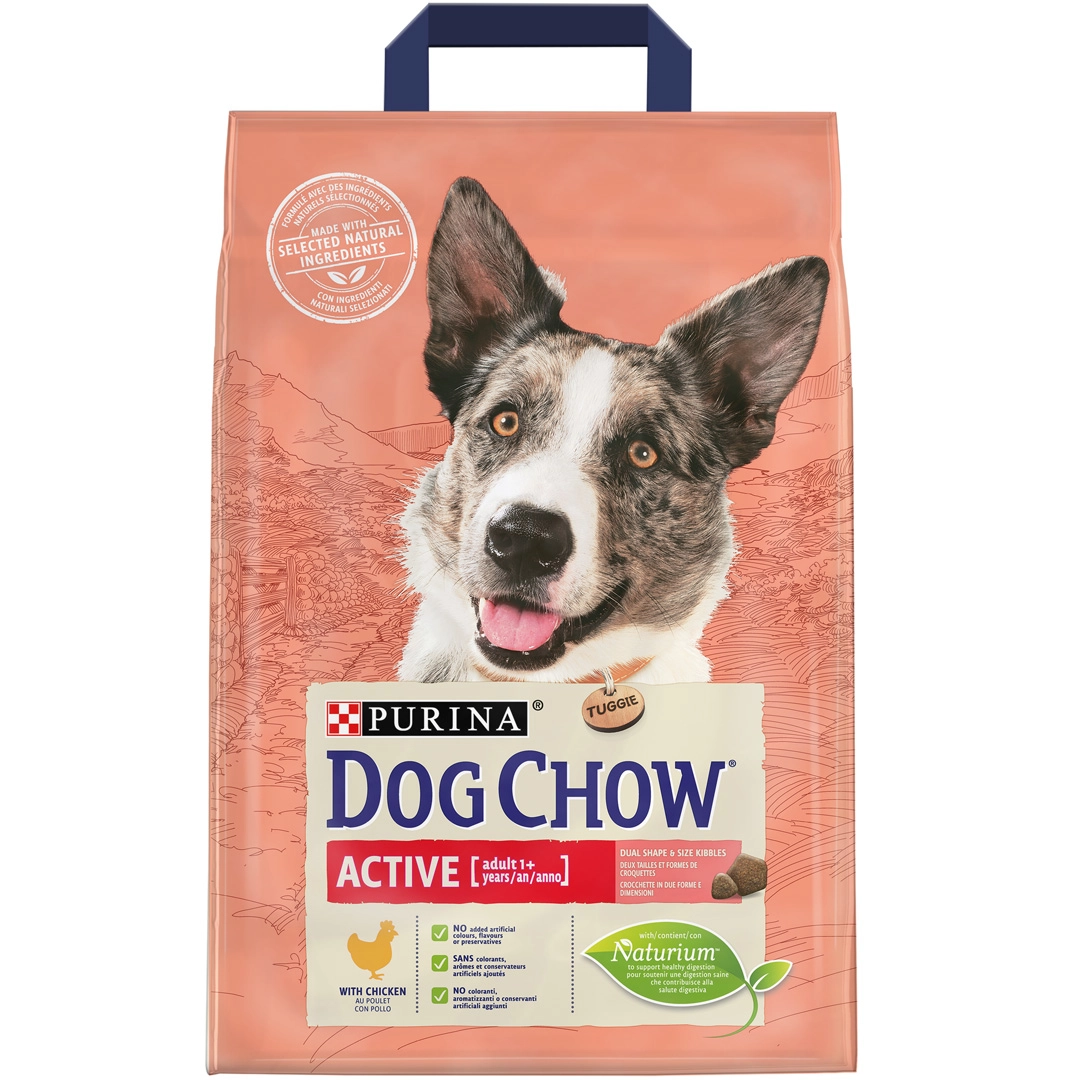 Hrană uscată - Hrana uscata pentru caini Purina Dog Chow Active, Adult, Pui, 2.5kg