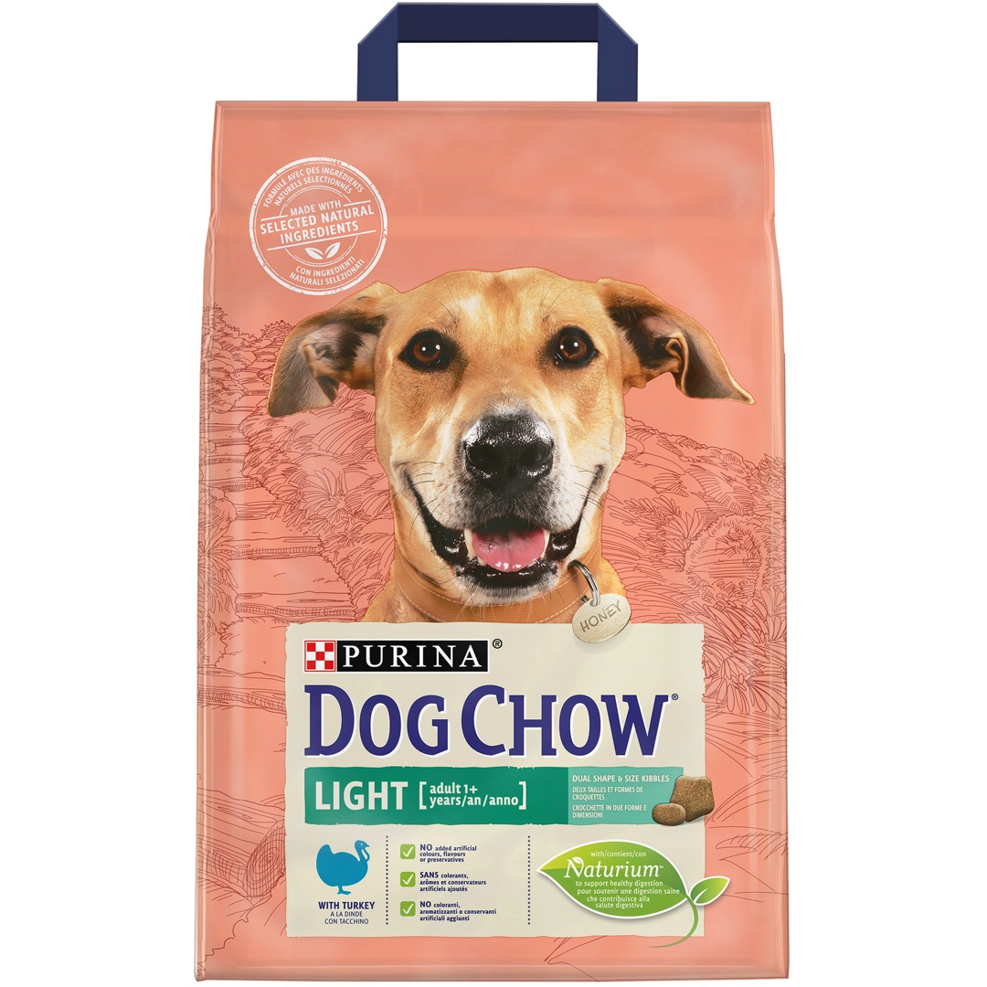 Hrană uscată - Hrana uscata pentru caini Purina Dog Chow Light, Adult, Curcan, 2.5kg