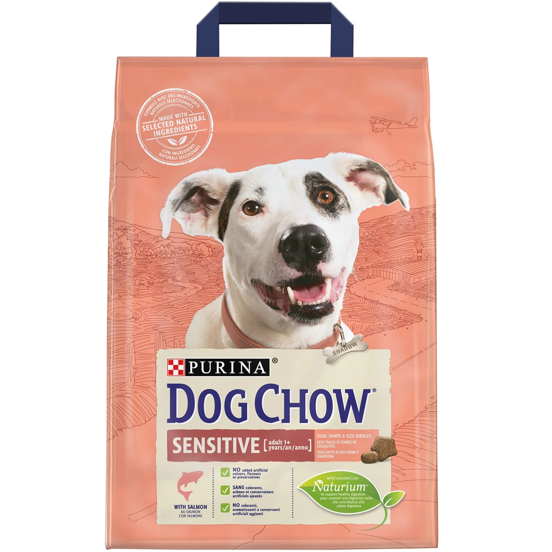 Câini - Hrana uscata pentru caini Purina Dog Chow Sensitive, Adult, Somon, 2.5kg