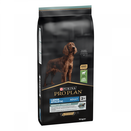 Câini - Hrana uscata pentru caini Purina Pro Plan Large Athletic Adult, Miel, Digestie sensibila, 14kg